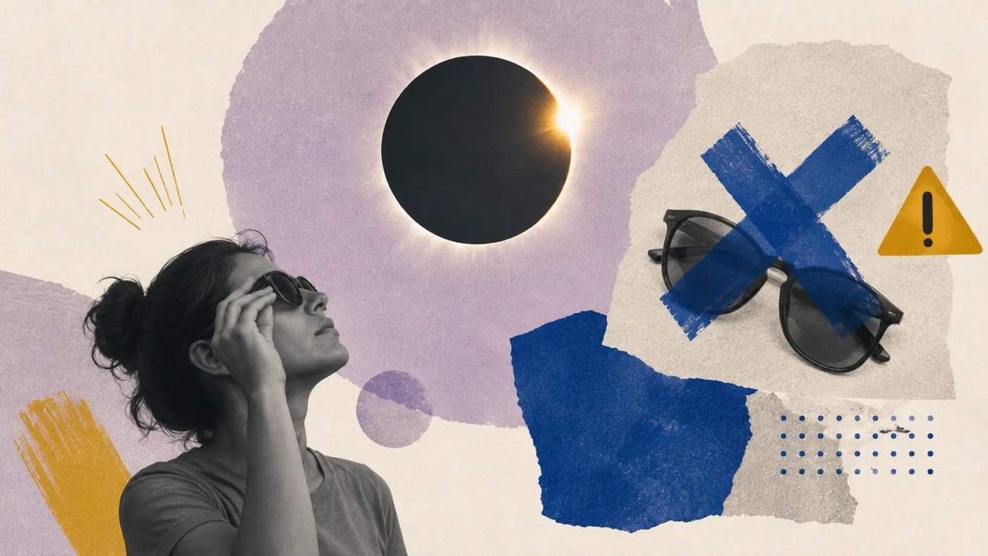 Las gafas de sol no protegen ante el eclipse solar de 2026