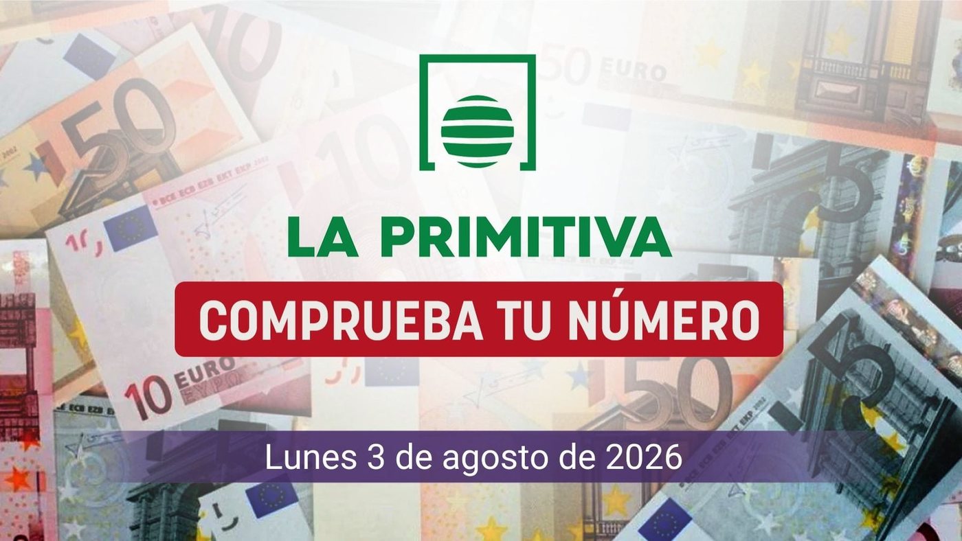 La Primitiva del lunes 3 de agosto deja la combinación 06, 16, 28, 33, 38 y 45